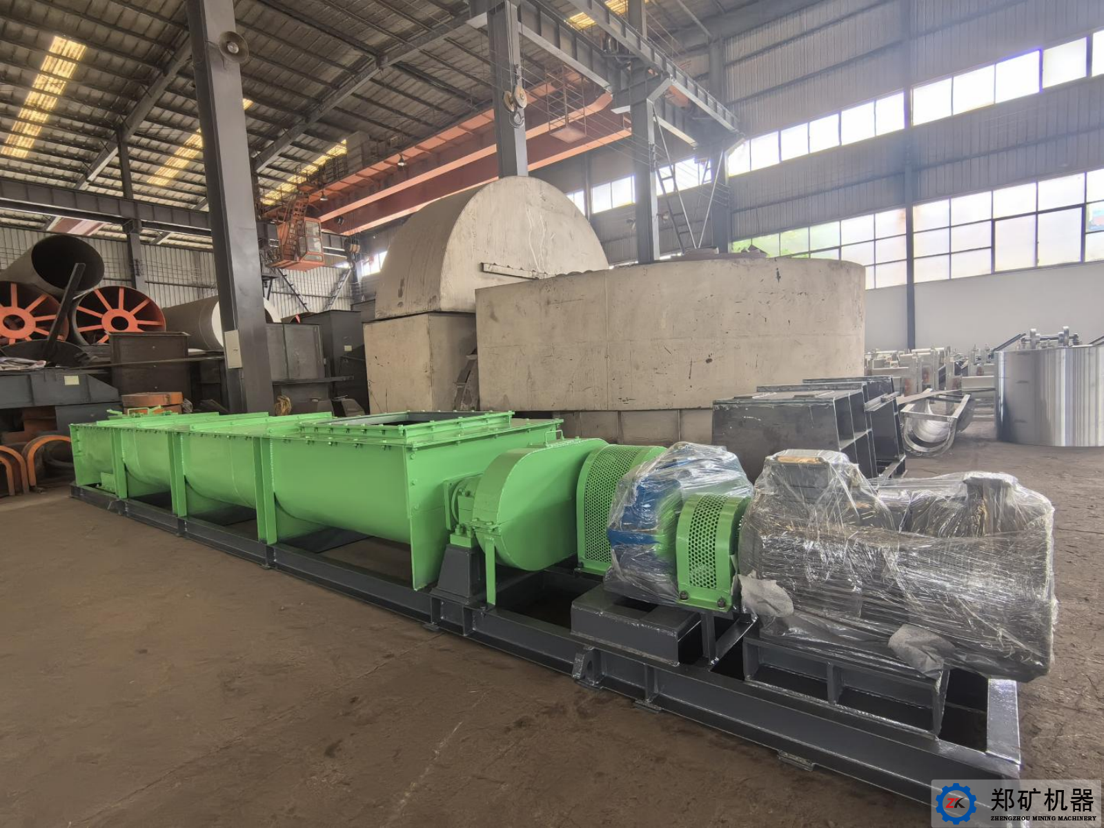 熱烈祝賀寧波ZJ400×5m雙軸攪拌機設(shè)備交貨完成！